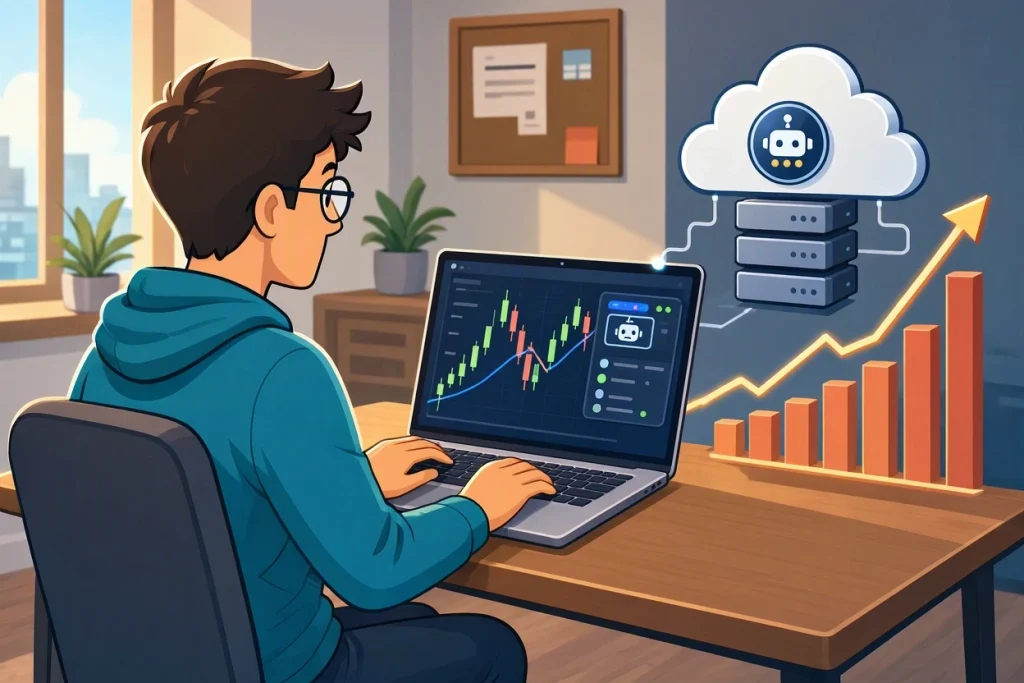 Laptop untuk bot trading crypto 24 jam nonstop