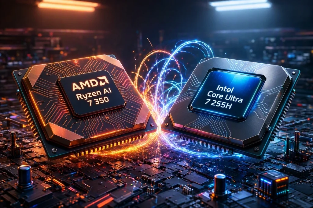 Perbandingan AMD Ryzen AI 7 350 dan Intel Core Ultra 7 255H untuk trading crypto dan AI